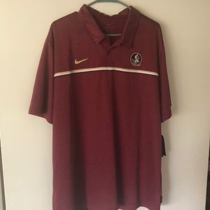 FSU Nike dri fit collared polo